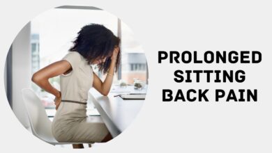 prolonged sitting back pain