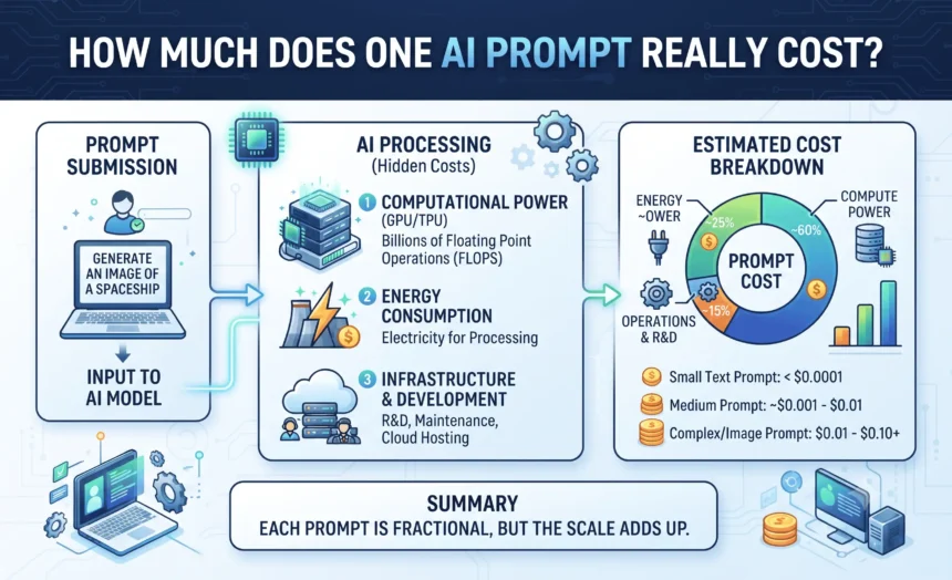 nfographic: Breakdown of AI Prompt Costs (Compute, Energy, R&D)