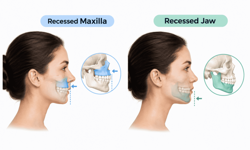 Recessed Maxilla vs. Recessed Jaw